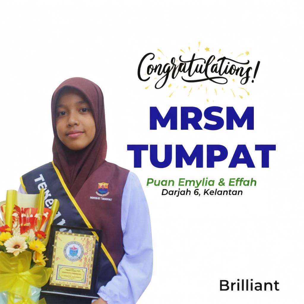 Pelajar berjaya ke SBP MRSM 4