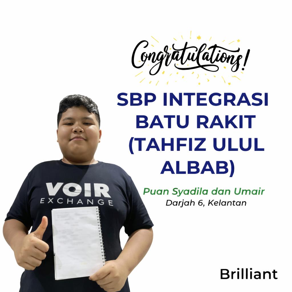 Pelajar berjaya ke SBP MRSM 1